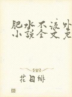 肥水不流外人田小说全文免费阅读1