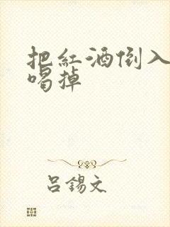 把红酒倒入b里喝掉