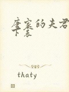 唐家的夫君们帘下衾