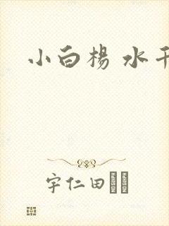 小白杨 水千丞