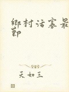 乡村活寡最新章节