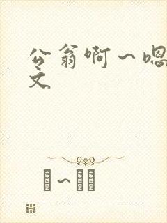 公翁啊～嗯啊h文