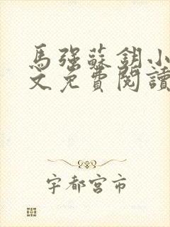 马强苏钥小说全文免费阅读最新章节