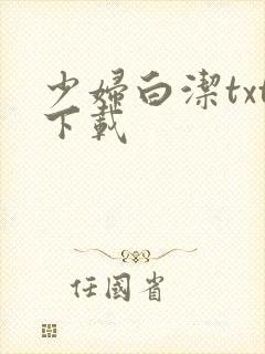 少妇白洁txt下载