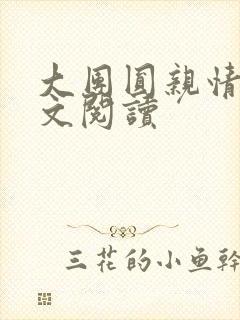 大团圆亲情会全文阅读