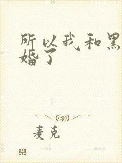 所以我和黑粉结婚了