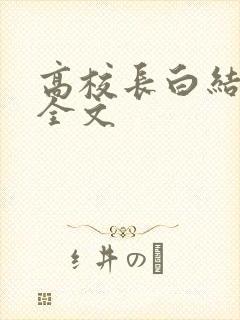 高校长白结小说全文