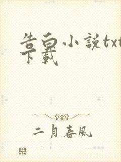 告白小说txt下载