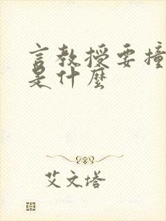 言教授要撞坏了是什么