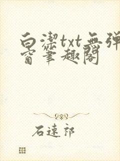 白洁txt无弹窗笔趣阁