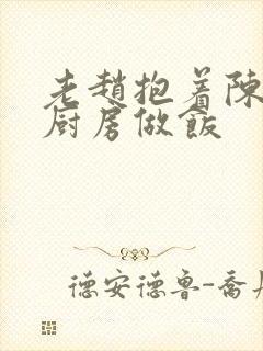 老赵抱着陈婷在厨房做饭