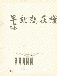 早就想在楼梯要你