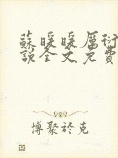 苏暖暖厉衍琛小说全文免费阅读