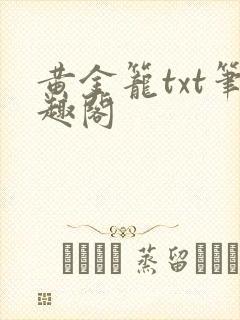 黄金笼txt笔趣阁