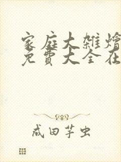 家庭大杂烩小说免费大全在线阅读