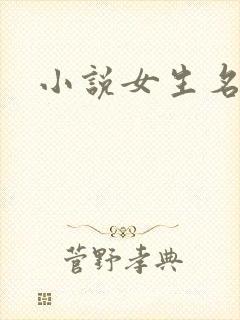 小说女生名字