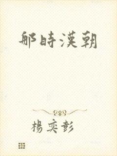 那时汉朝