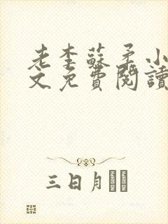 老李苏柔小说全文免费阅读