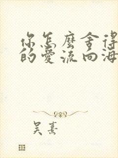 你怎么舍得让我的爱流向海