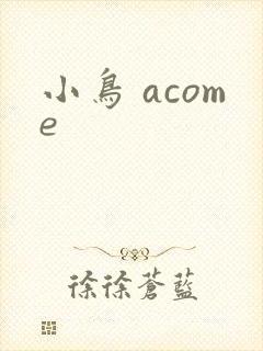 小鸟 acome