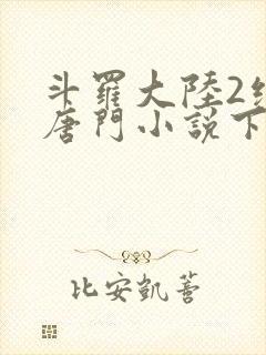 斗罗大陆2绝世唐门小说下载