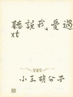 听说我爱过你txt