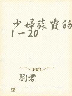 少妇苏霞的沉沦1一20