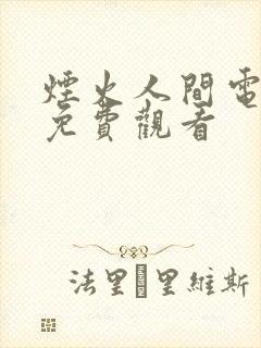 烟火人间电视剧免费观看