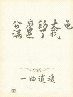 公么的大龟强大满足了我