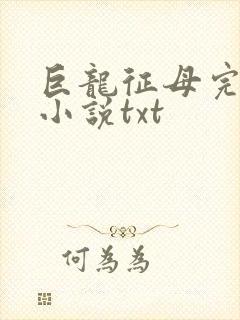 巨龙征母完结版小说txt