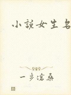 小说女生名字