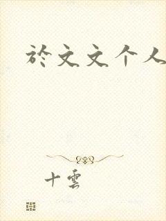 于文文个人简历