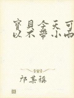 宝贝今天可不可以不带小雨伞