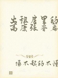 出租房里的交互高康张睿篇