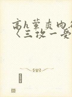 高h荤爽肉欲文〈三攻一受〉视频