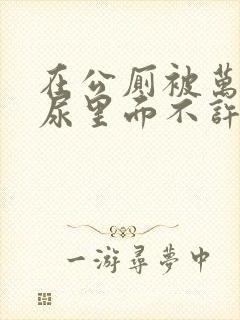 在公厕被万人C尿里面不许漏出来