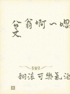 公翁啊～嗯啊h文