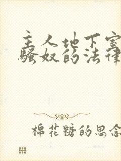 主人地下室惩罚骚奴的法律后果