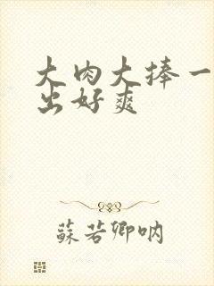 大肉大捧一进一出好爽