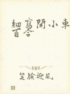 细写开小车车的百合