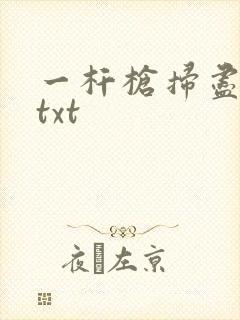 一杆枪扫尽全家txt