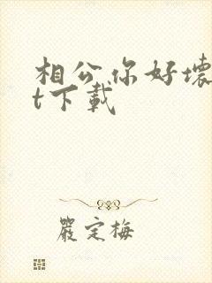 相公你好坏txt下载