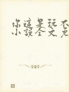 你这是玩不起呀小说全文免费阅读