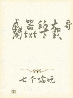 成器的大哥笔趣阁txt下载