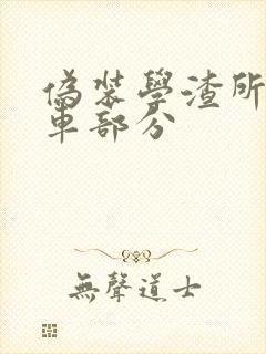 伪装学渣所有开车部分