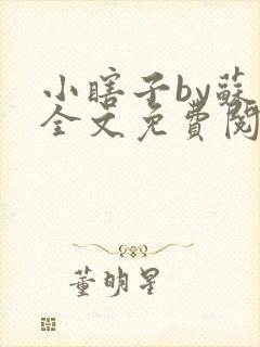 小瞎子by苏软全文免费阅读