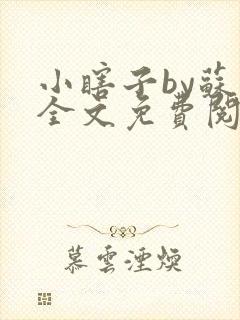 小瞎子by苏软全文免费阅读