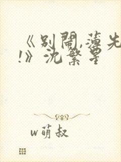 《别闹,薄先生!》沈繁星