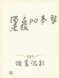 独占po拳击馆老板