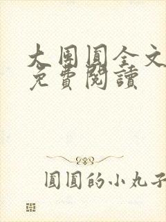 大团圆全文完整免费阅读